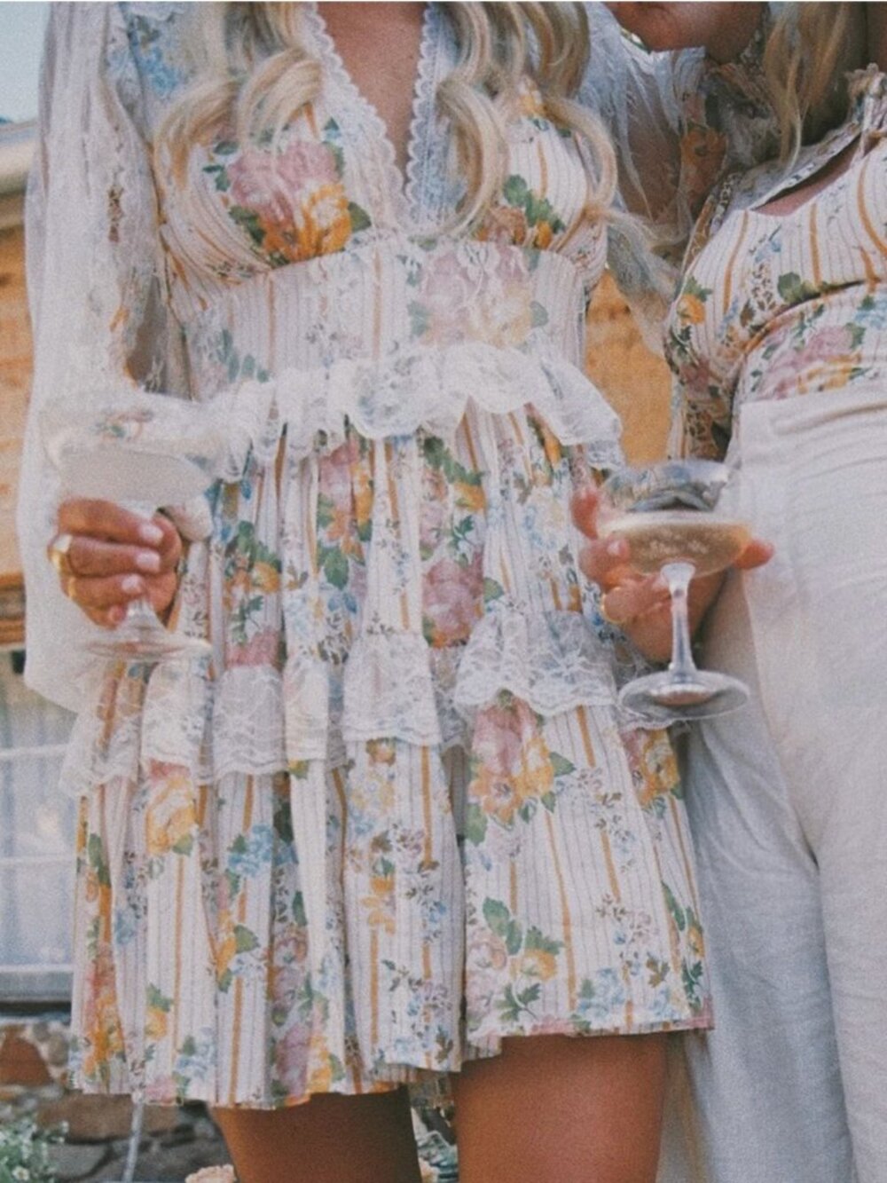 ✨ Spell & the Gypsy x Lisa Danielle Garden Rose Mini Dress ✨ Small - Picture 8 of 16